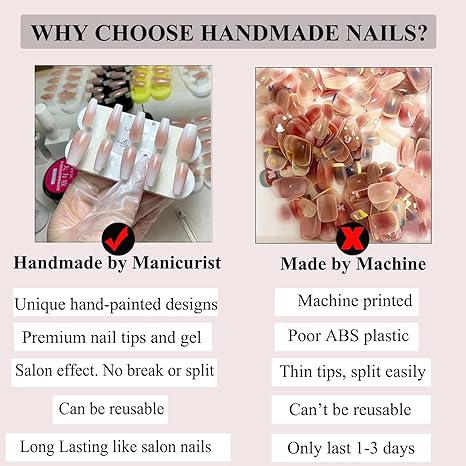 OYe Handmade Press-on Nails (Shopping Cart You can bid the quantity according to your amount)